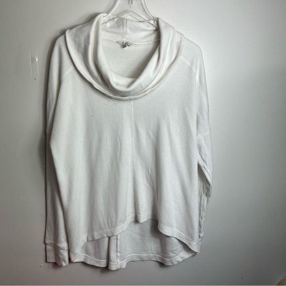 Luck Brand Waffle Knit Cowl sweatshirt sweater size xl 1496 - Picture 1 of 3
